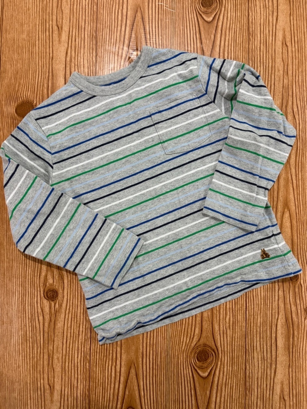 4/$20 GAP Kids Long-Sleeve Striped Crewneck Shirt 100% Cotton